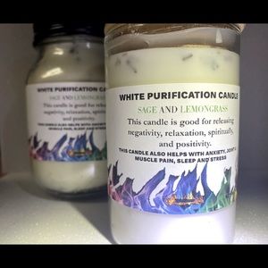 White Purification candle